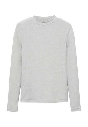 Mango Top s dlouhým rukávem - light grey