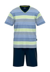 Götzburg SET - Pyjama set - blau hell ringel