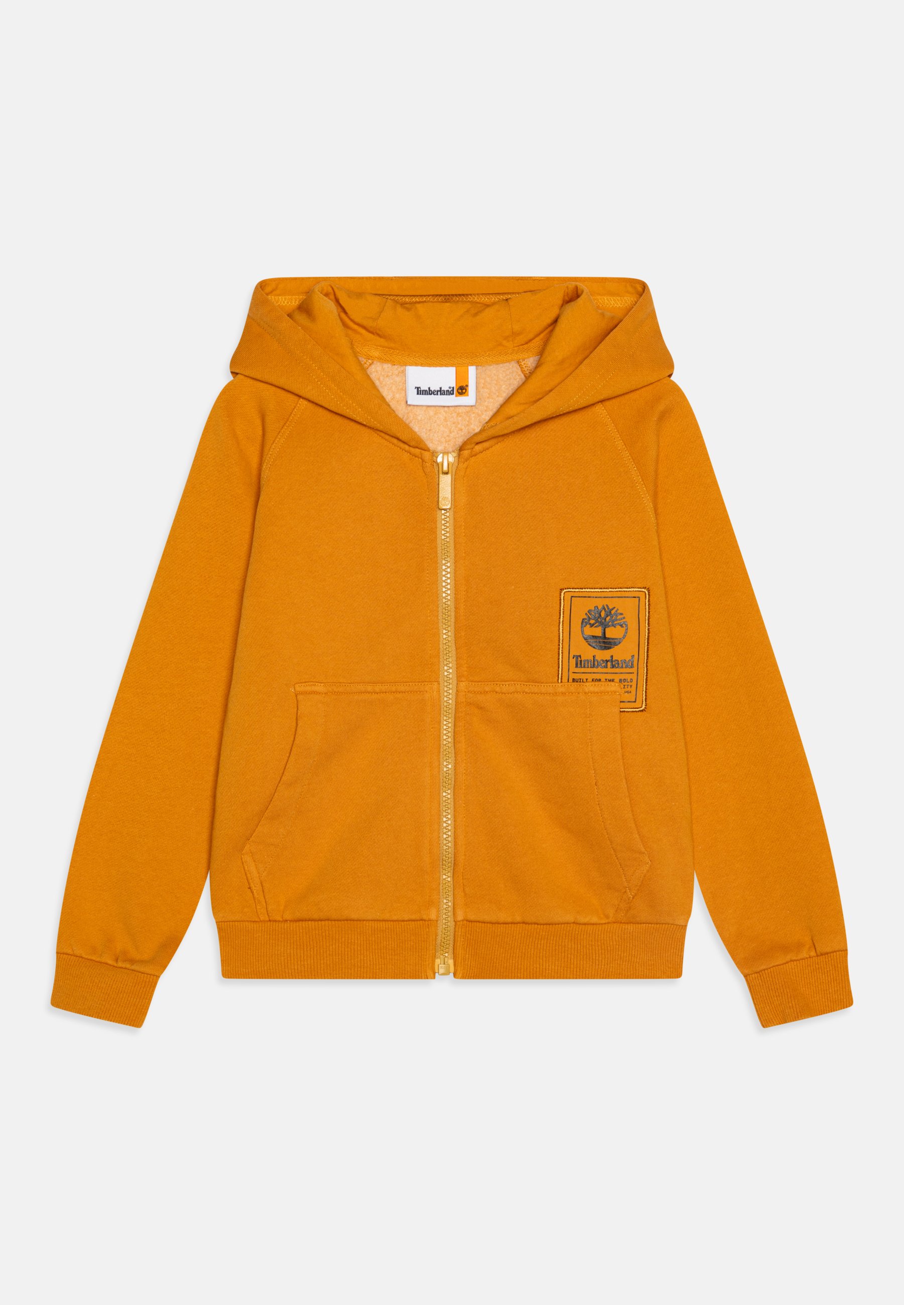 Timberland HOODED Zip-up sweatshirt yellow boots/tan Zalando