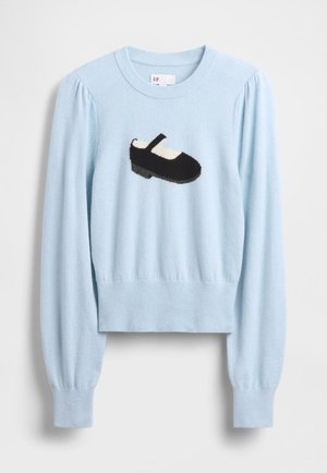 GAP GAP SANDY LIANG CASHSOFT CROP SWEATER - Striktrøje - harbor blue