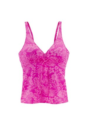 Bikini-Top - pink bedruckt