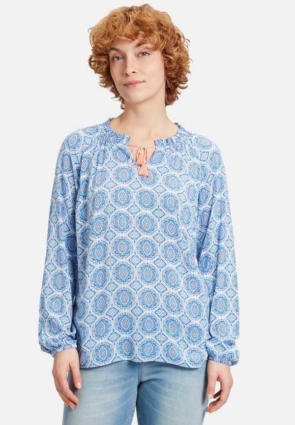 CASUAL-MIT RAFFUNG - Bluse - cream rosé