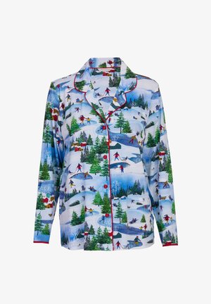 Cyberjammies MONTANA WINTERSCAPE PRINTED - Maglia del pigiama - weiss