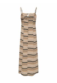 ONLY GEMUSTERTES TRÄGER - Vestido informal - inca gold