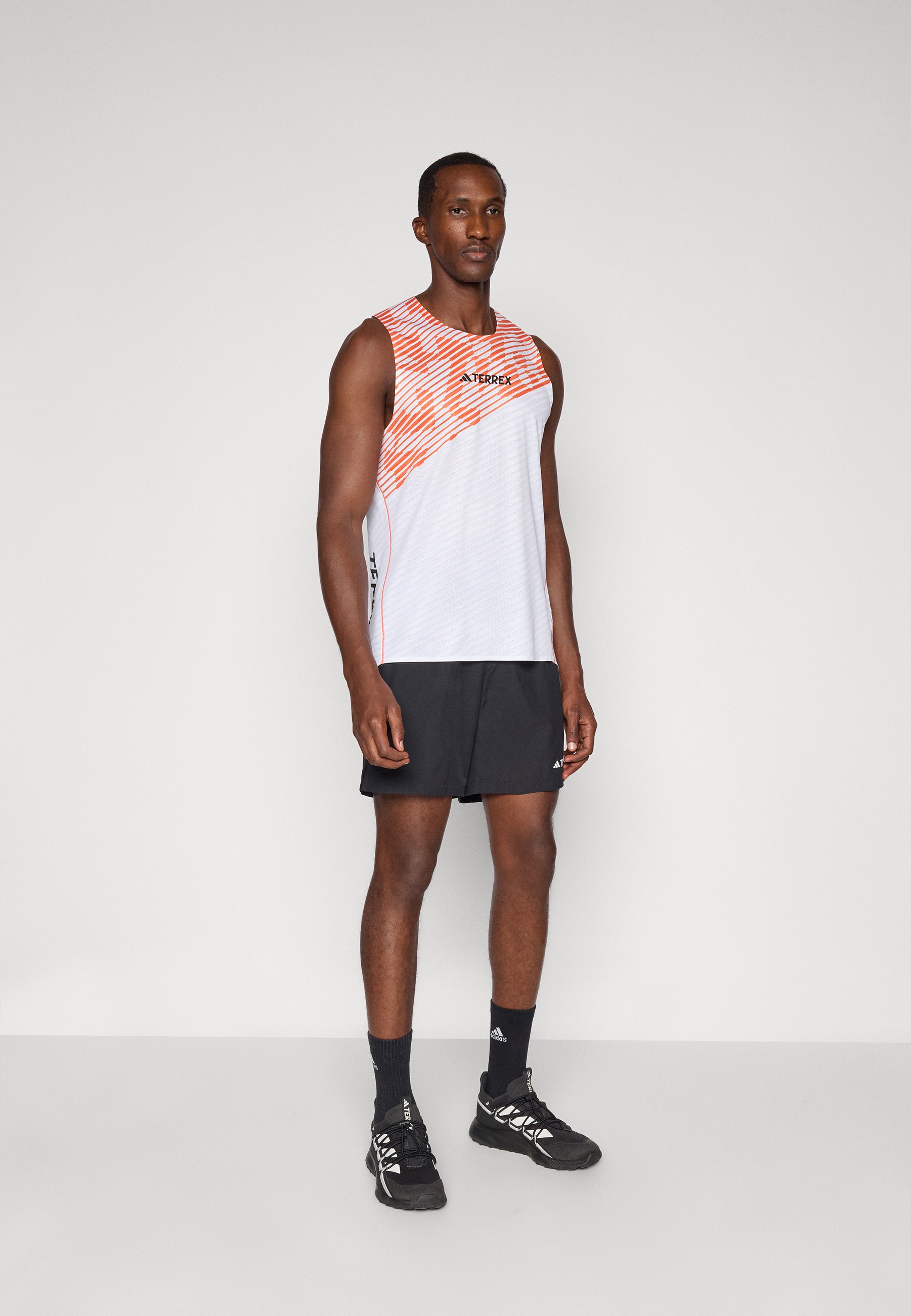 adidas Terrex PRO TANK - Top - white/semi impact orange/white