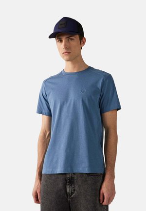 COL ROND PEDRO - T-shirt basic - bleu