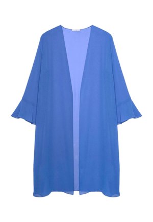 Luisa Viola, SPOLVERINO E PANTALONE IN GEORGETTE SET - Pantalones - azzurro