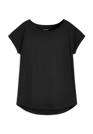 CAP SLEEVE T-SHIRT - Pamata T-krekls - black