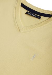Polo Club V NECK RIGBY - Stickad tröja - light yellow