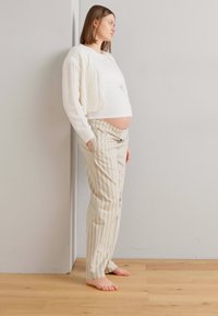 Anna Field MAMA 2 PACK - Paprasti marškinėliai - mottled light grey/white