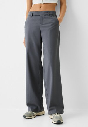 Stoffhose - mottled dark grey