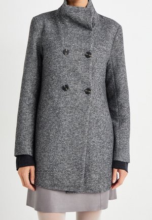 Manteau court - mottled dark grey