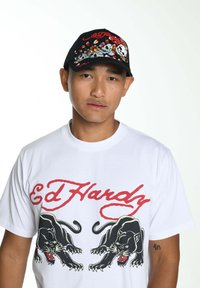Ed Hardy UNISEX SKULL-BLOSSOM FRONT TRUCKER - Cap - black
