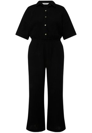 MUSSELIN ELASTISCHE TAILLE HALBARM WEITES  BEIN - Jumpsuit - black