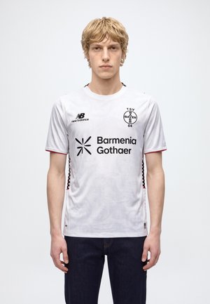 New Balance, BAYER 04 26/27 THIRD SHORT SLEEVE - Клубно облекло - white