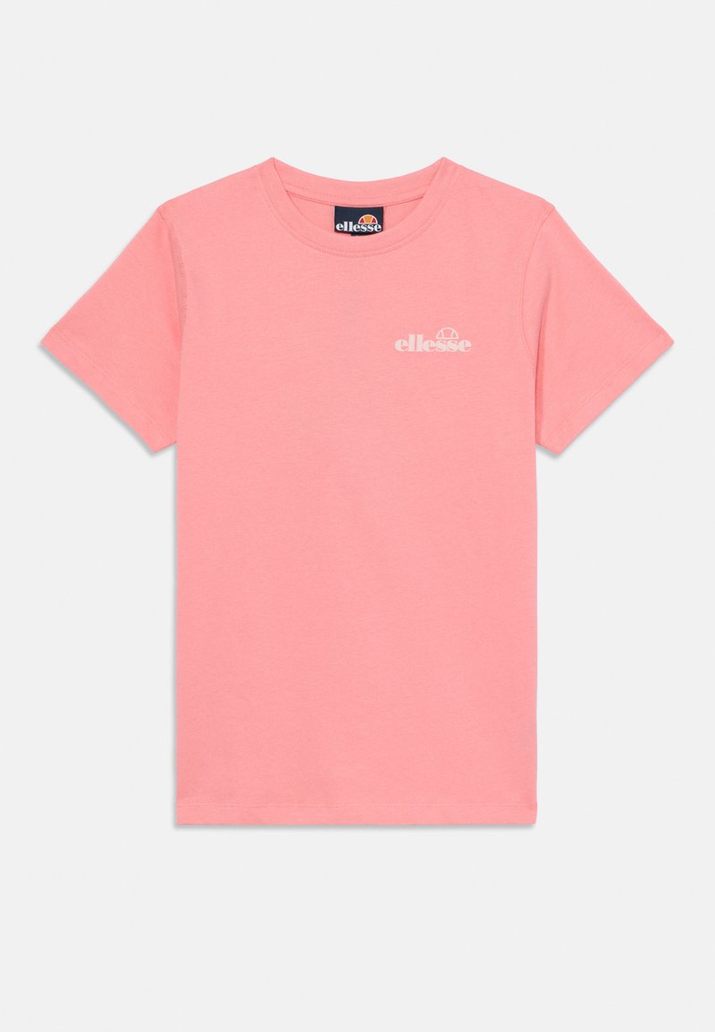 Ρόζ κοντομάνικο μπλουζάκι από βαμβάκι. Διαθέτει στρογγυλή λαιμόκοψη και μικρό λευκό λογότυπο "ellesse" στο στήθος.
