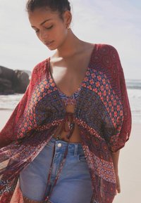 Next TIE WAIST  REGULAR FIT - Dodaci za plažu - berry red/navy geo