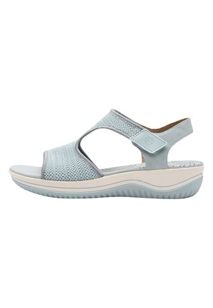 COSHY ADVENTURE – DIE HALLUX-FREUNDLICHE SANDALE - Wedge sandals - sky