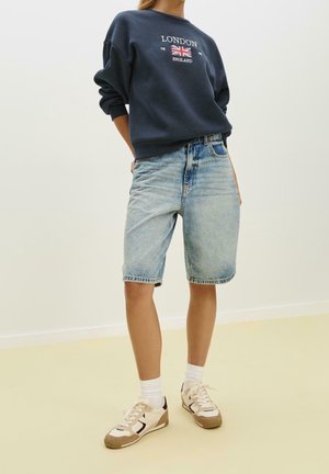 Stradivarius, Sweatshirt - mottled dark blue