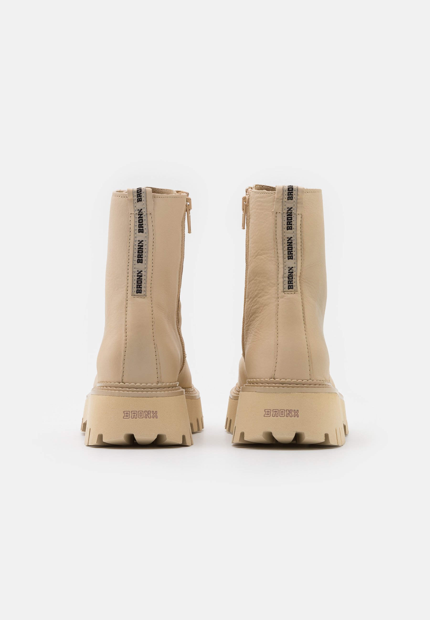 GROOV Y Enkellaarsjes met plateauzool camel GROOV Y Enkellaarsjes met plateauzool camel