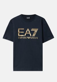 TRAIN LOGO TEE  - Nyomott mintás póló - blue