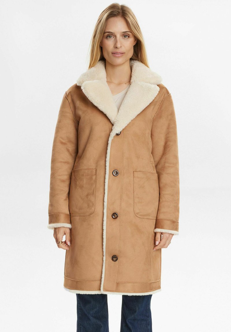 Nümph NUELLIOT REVERSIBLE  - Manteau d'hiver - cognac