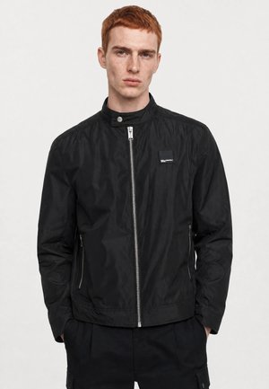 Karl Lagerfeld Jeans BIKER JACKET - Overgangsjakke - black