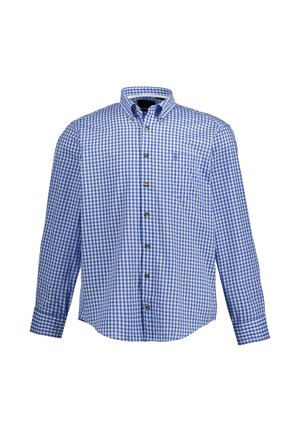JP1880, GROSSE GRÖSSEN KARO - Vapaa-ajan kauluspaita - light blue
