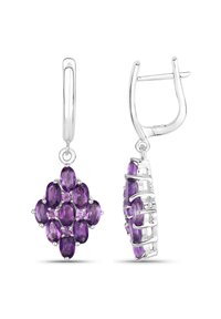 AMETHYST EDELSTEIN - Ohrringe - silberfarben