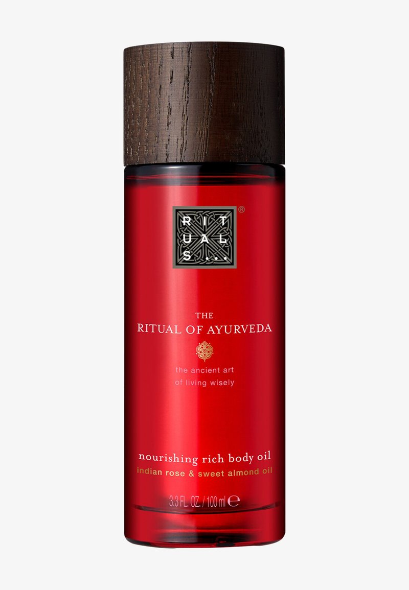 Rituals RICH BODY OIL THE RITUAL OF AYURVEDA - SWEET & NUTTY - SWEET ALMOND OIL & INDIAN ROSE - Lichaamsolie en glitters