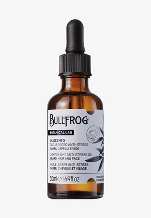 Braunes Glasdropperfläschchen mit schwarzem Deckel. Das Etikett zeigt schwarzen Text, botanische Illustrationen und mehrsprachige Beschreibungen. Enthält 50 ml.