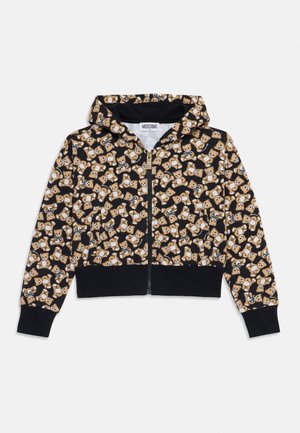 MOSCHINO Sudadera con cremallera - black