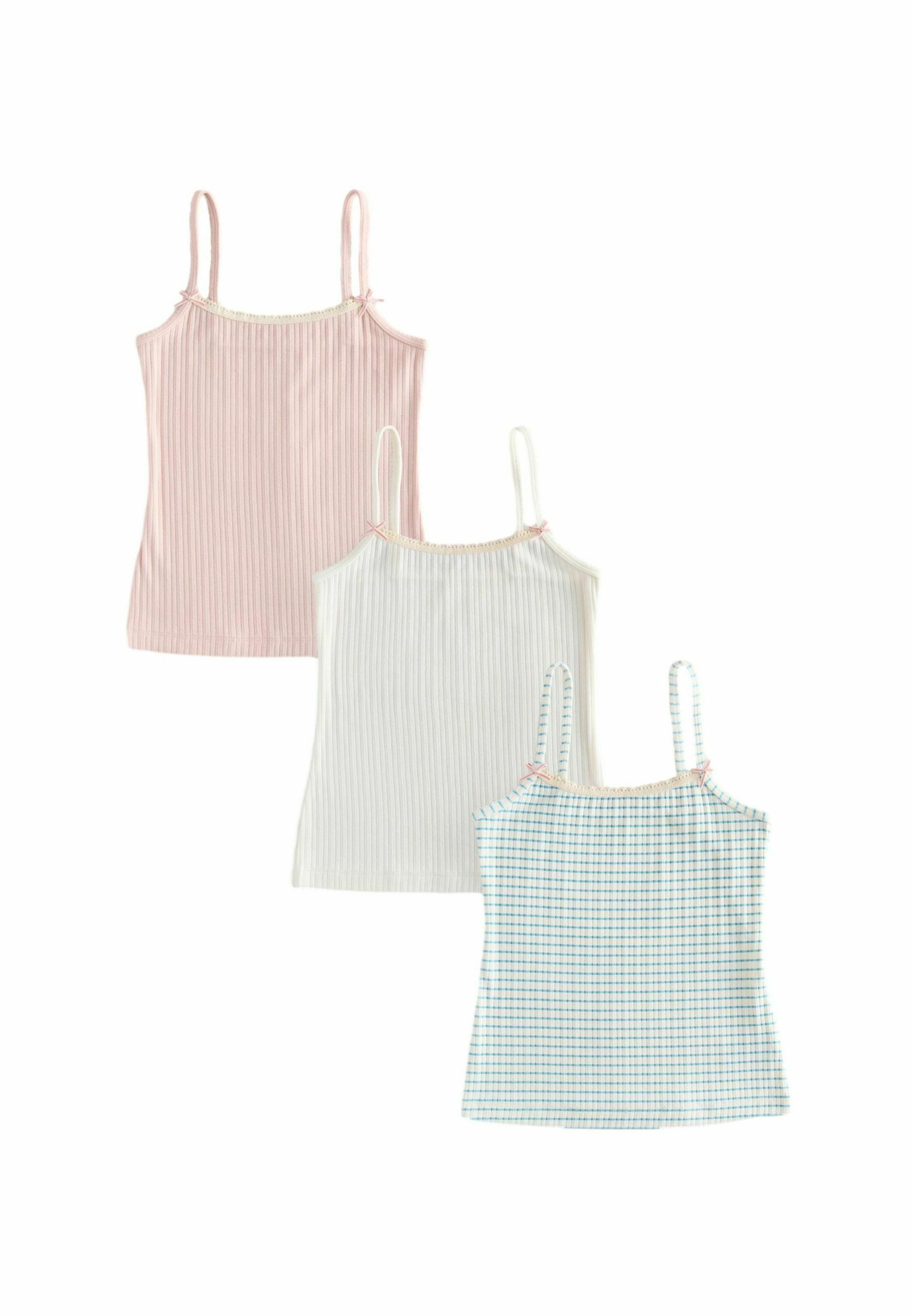 Next 3 PACK - Hemd - ecru pink stripe/crème
