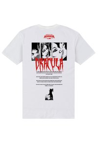 Henry Tiger HORRORLINE-DRACULA-BITES - Triko s potiskem - white