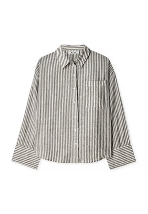 NA-KD, STRIPE - Skjortebluser - grey white stripe