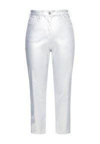 METALLIC STRETCH FIT - Slim fit jeans - silver