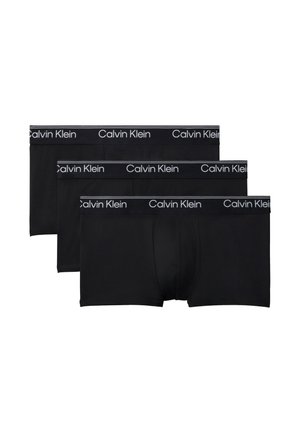 Calvin Klein Underwear LOW RISE TRUNK 3 PACK MICROFIBER STRETCH - Krátke boxerky - black
