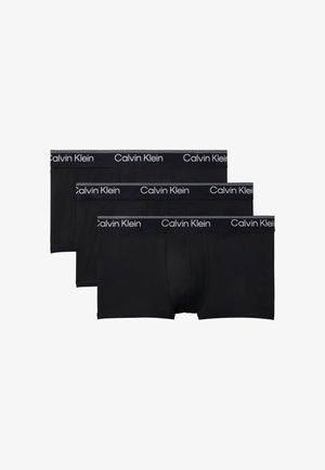 Calvin Klein Underwear, LOW RISE TRUNK 3 PACK MICROFIBER STRETCH - Krátke boxerky - black