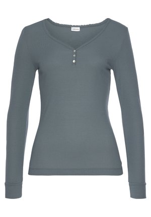 LASCANA Nachtwäsche Shirt - rauchblau