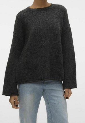 Svetr - mottled dark grey