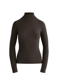 THERMAL BASE LAYER POLAR HIGH-NECK TOP - Langarmshirt - mottled light brown