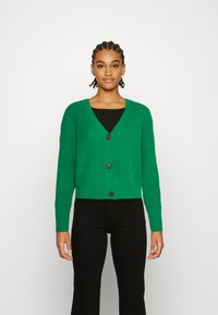 Vero Moda VMLEA V NECK CARDIGAN - Casaco de malha - holly green