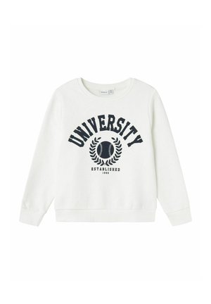 NKNTILLE  NOOS - Sweatshirt - white alyssum