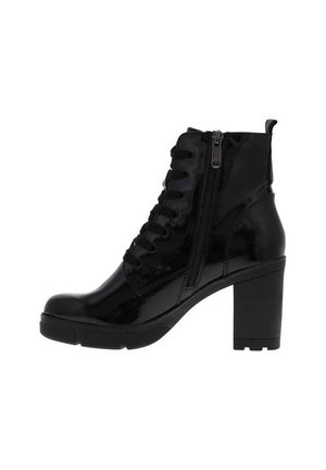Marco Tozzi Bottines à plateau - noir vernis