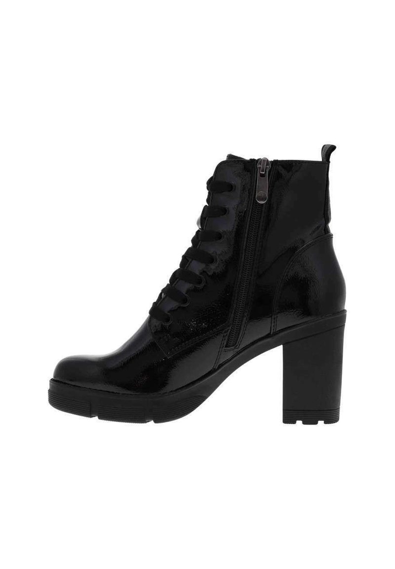 Marco Tozzi Bottines à plateau - noir vernis
