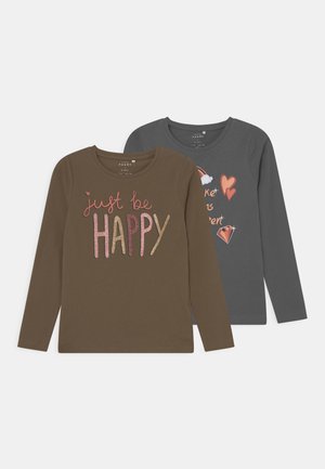 NKFVEEN 2 PACK - Longsleeve - stone gray