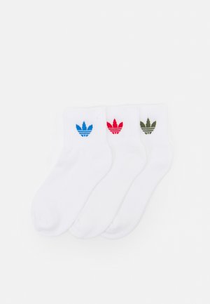 ANKLE UNISEX 3 PACK - Sokken - white/scarlet