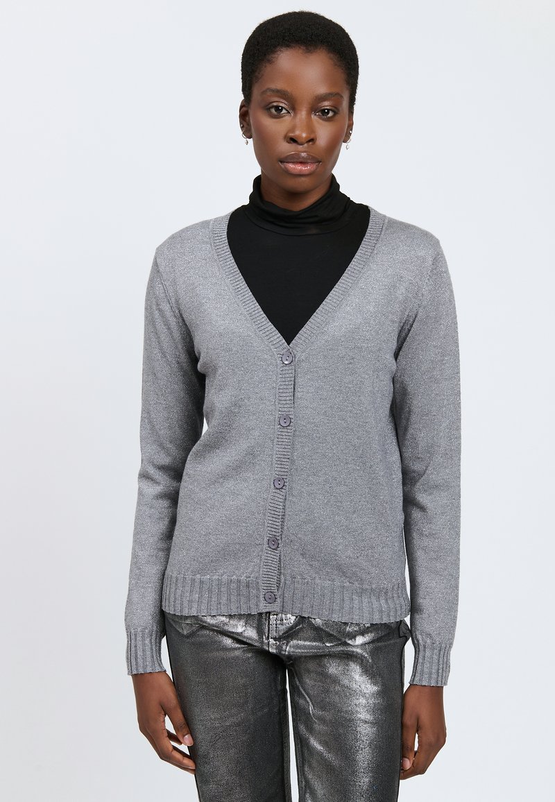 INFLUENCER Cardigan - grey