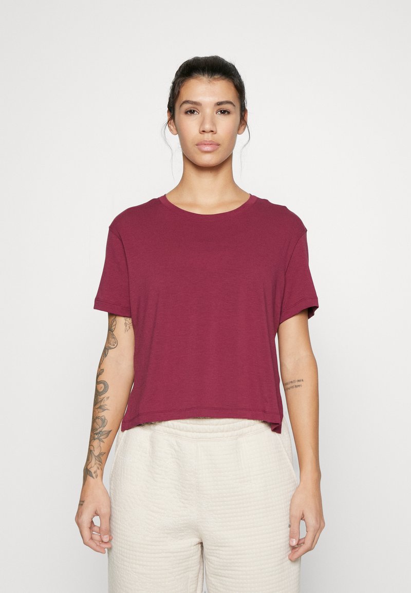 Nike Performance Sport TShirt rosewood/particle grey/bordeaux Zalando.de