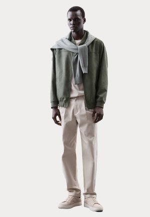 Veste en similicuir - smokey green